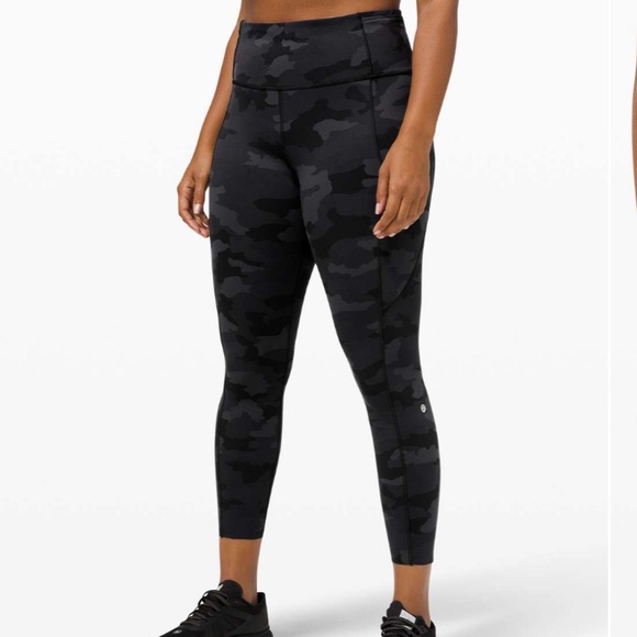 Lululemon Fast and Free Tight II 25" Non-Reflective Nulux Heritage 365 Camo Deep - Picture 1 of 9